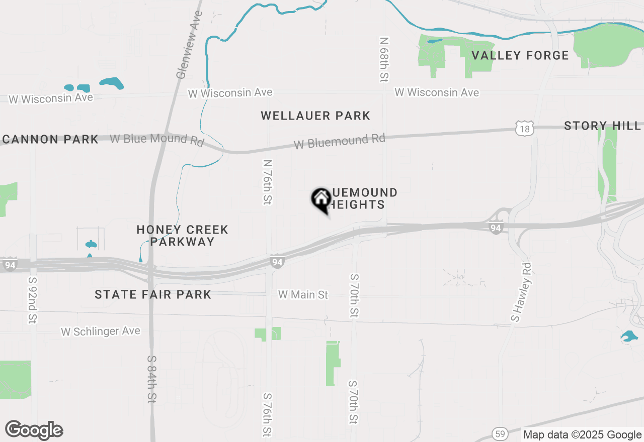 Map of 133 S 72nd St #135, Milwaukee, WI 53214