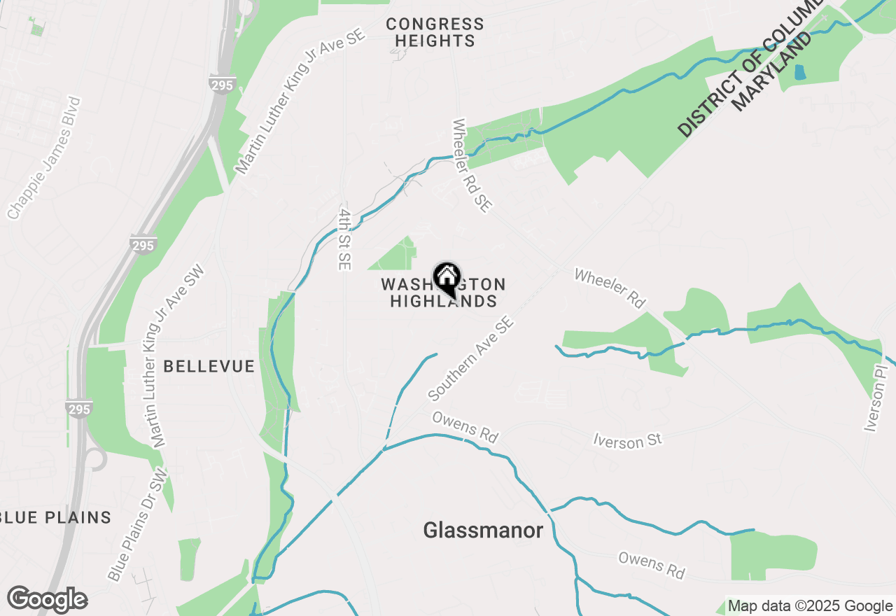 Map of 742 Brandywine Street Se #302, Washington, DC 20032