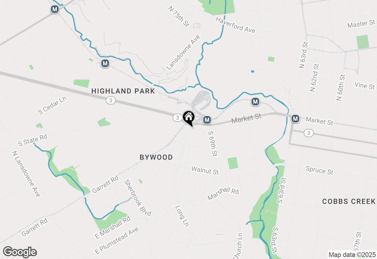 Map of 25-27 Garrett Road, Upper Darby, PA 19082