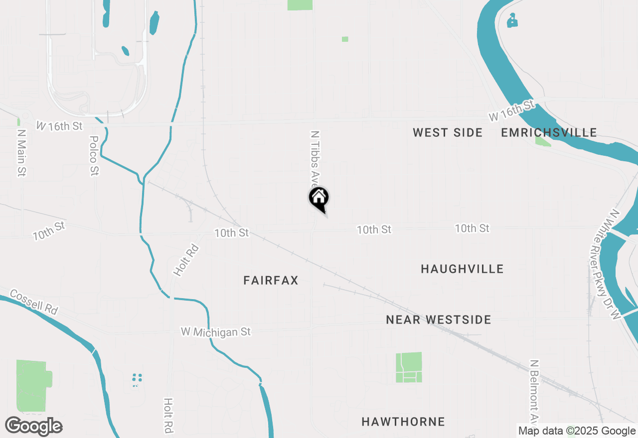 Map of 1027 N Tibbs Avenue, Indianapolis, IN 46222