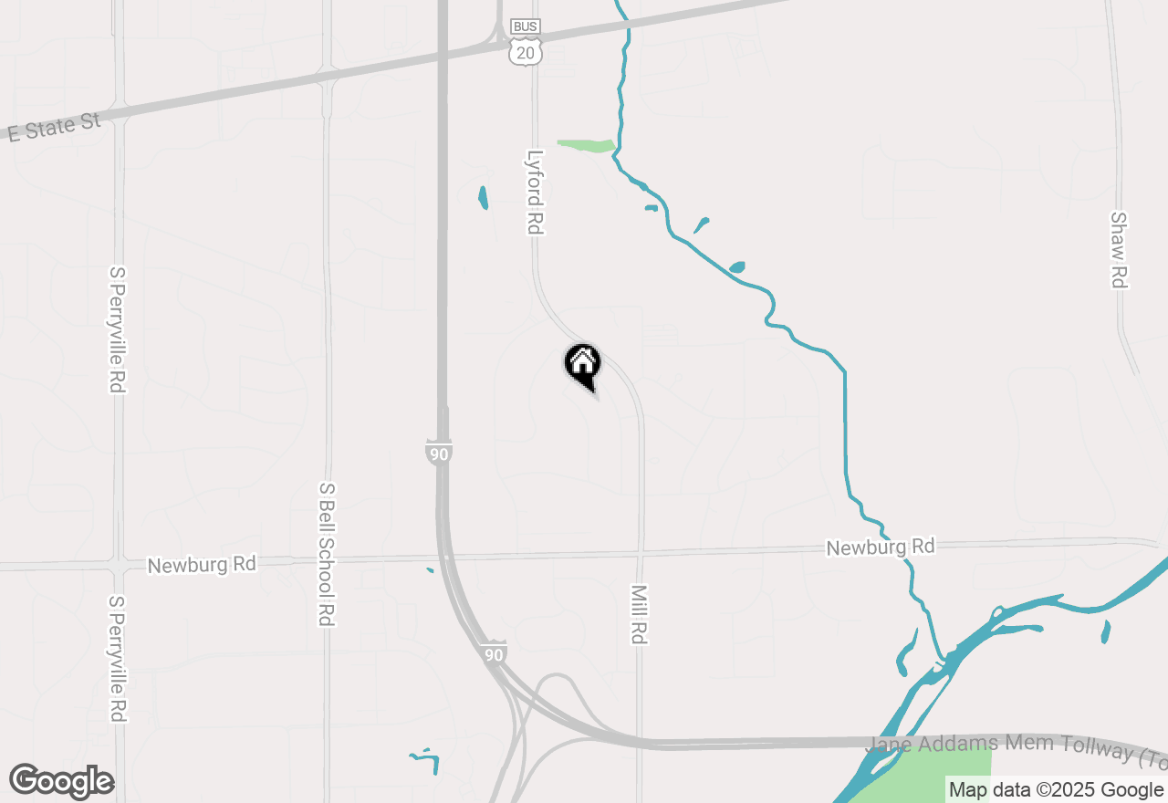 Map of 1162 Butler Road, Rockford, IL 61108