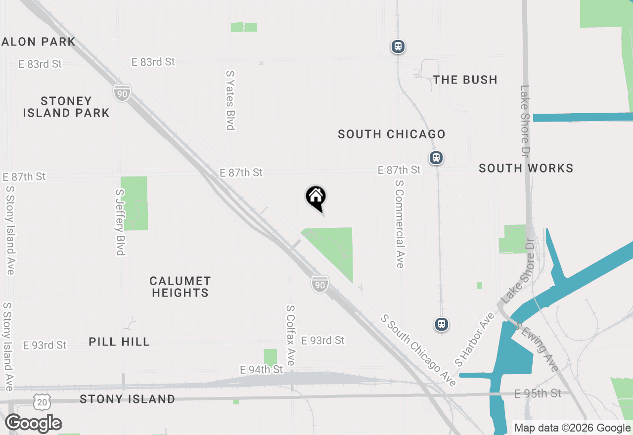 Map of 8838 S Marquette Avenue #2, Chicago, IL 60617