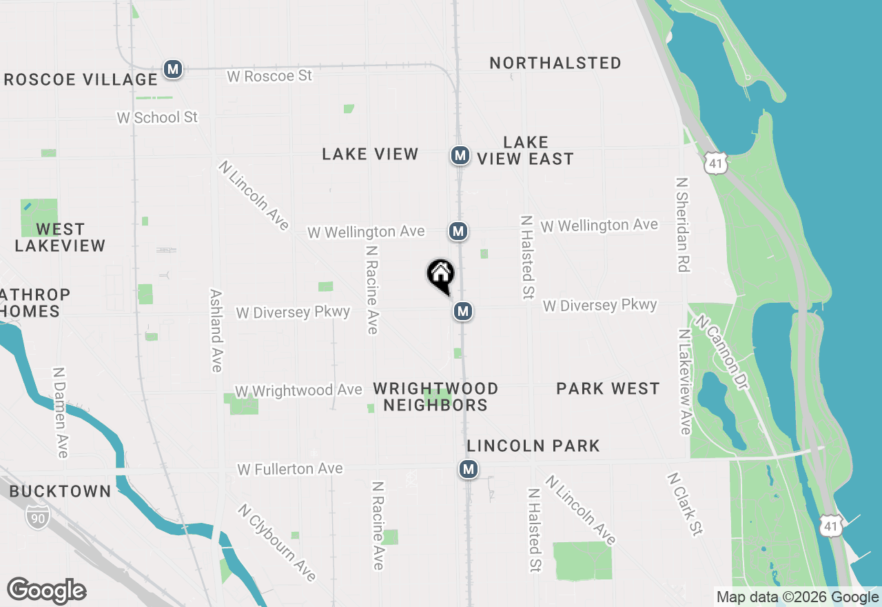 Map of 1012 W Diversey Parkway #3, Chicago, IL 60614