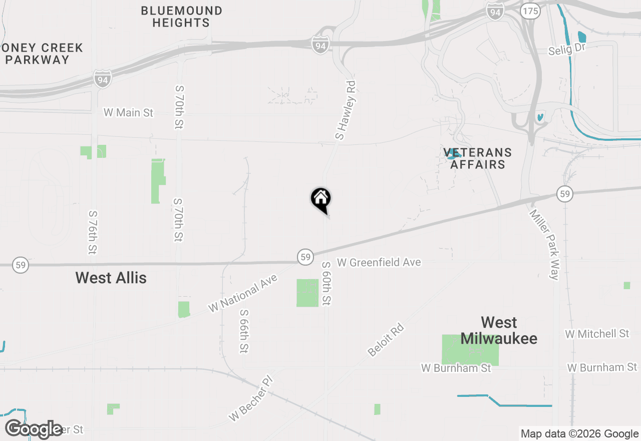 Map of 1123 S 60th St #1125, West Allis, WI 53214