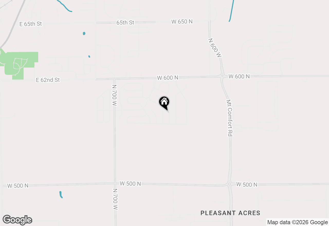 Map of 5687 N Jamestown Drive, Mccordsville, IN 46055