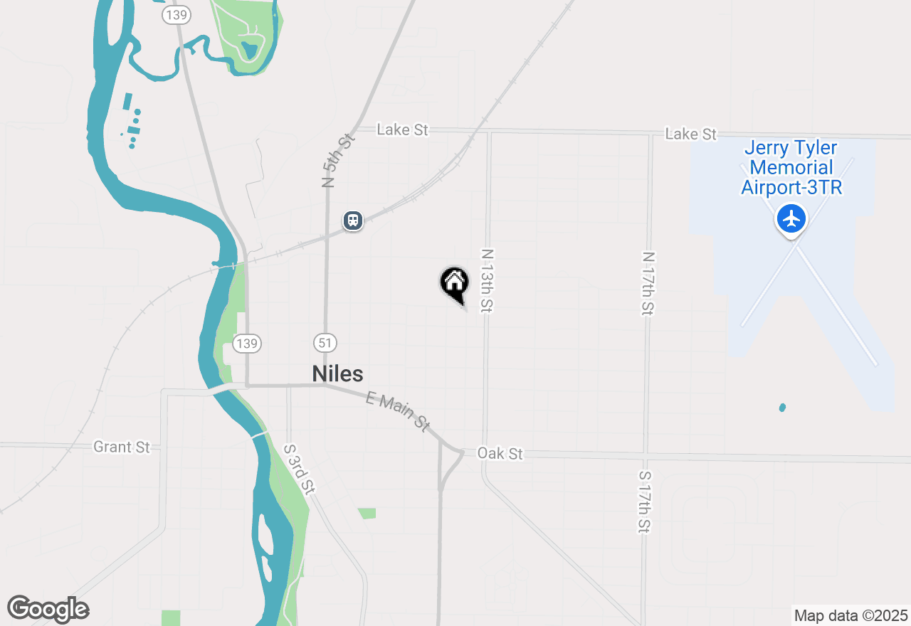 Map of 1110 Howard Street, Niles, MI 49120