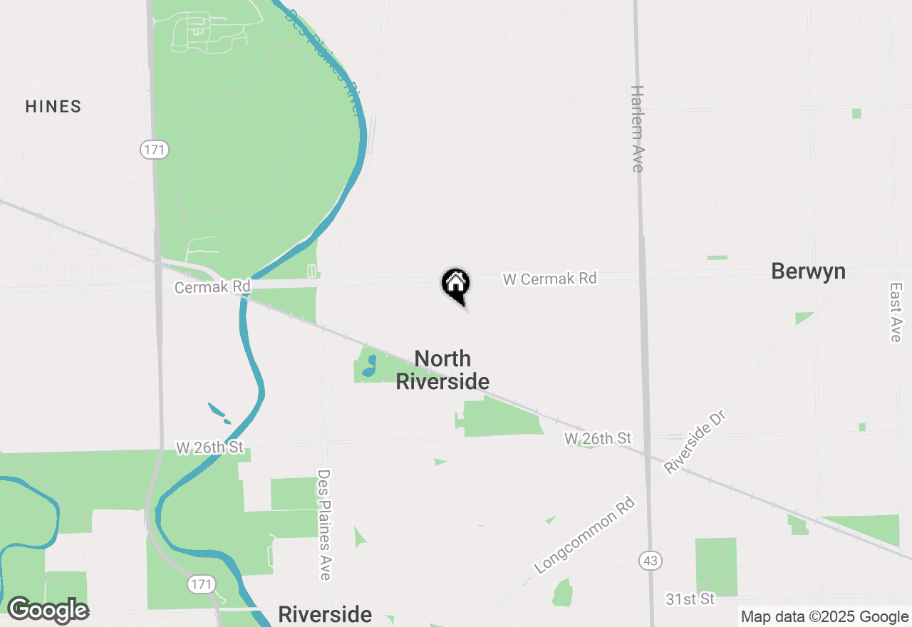 Map of 2252 Northgate Avenue, North Riverside, IL 60546