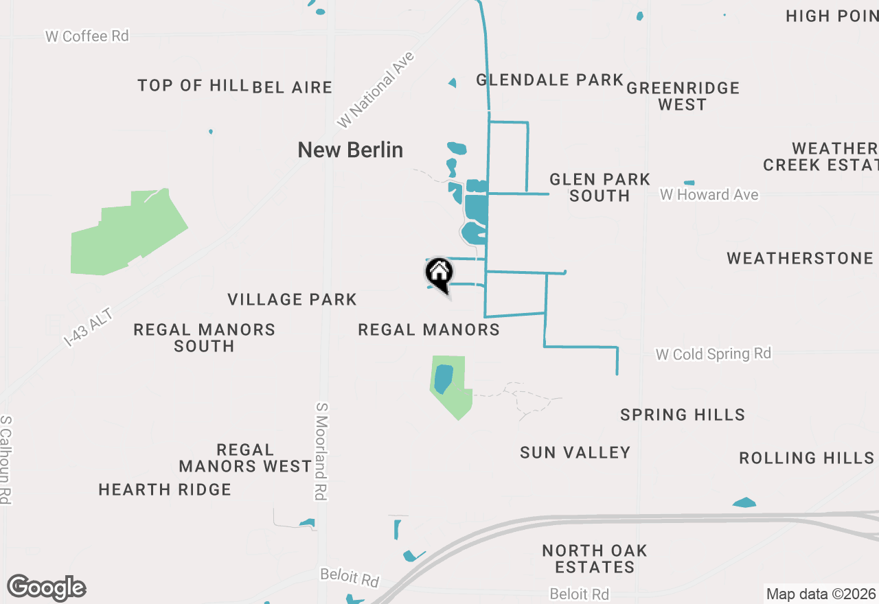 Map of 15035 W Kingsway Dr, New Berlin, WI 53151