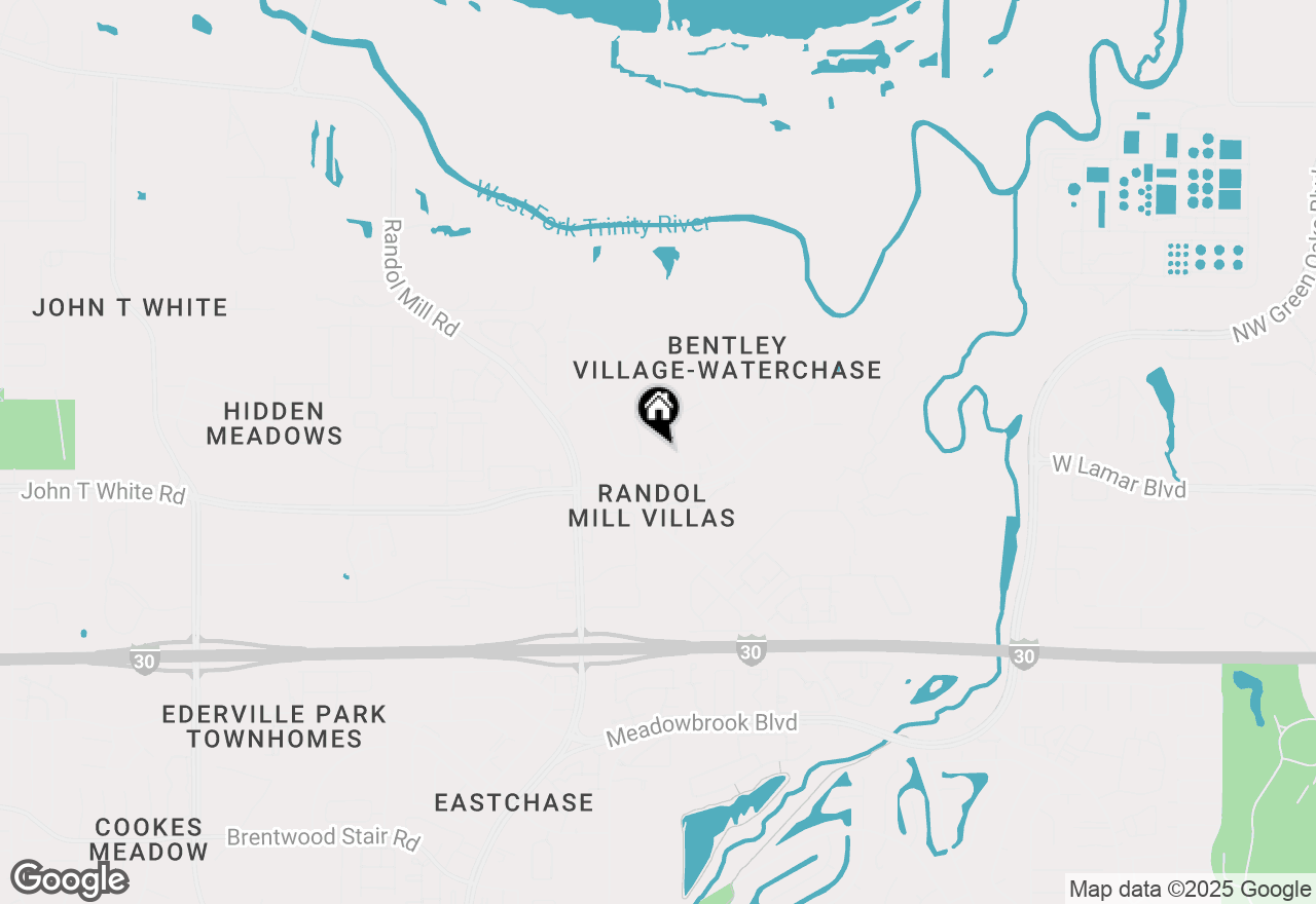 Map of 845 Hunters Glen Trail, Fort Worth, TX 76120