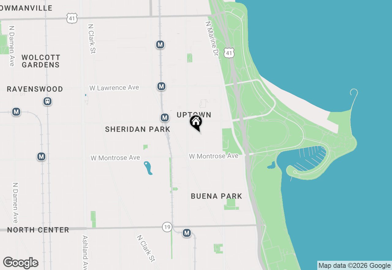 Map of (Address confidential), Chicago, Illinois 60640