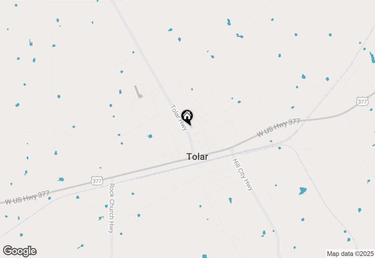 Map of 100 E 3rd Street, Tolar, TX 76476