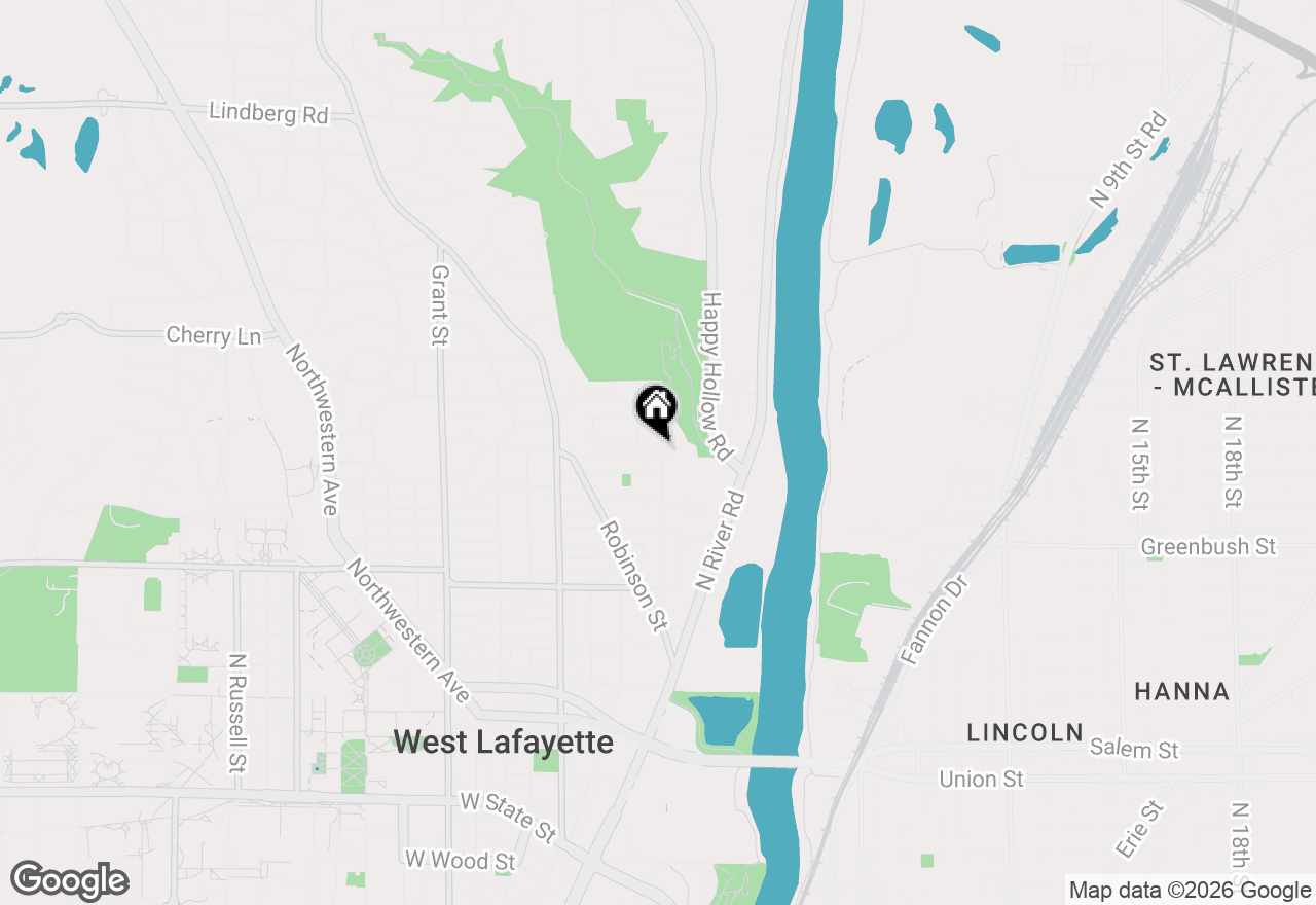 Map of 271 E Sunset Lane, West Lafayette, IN 47906