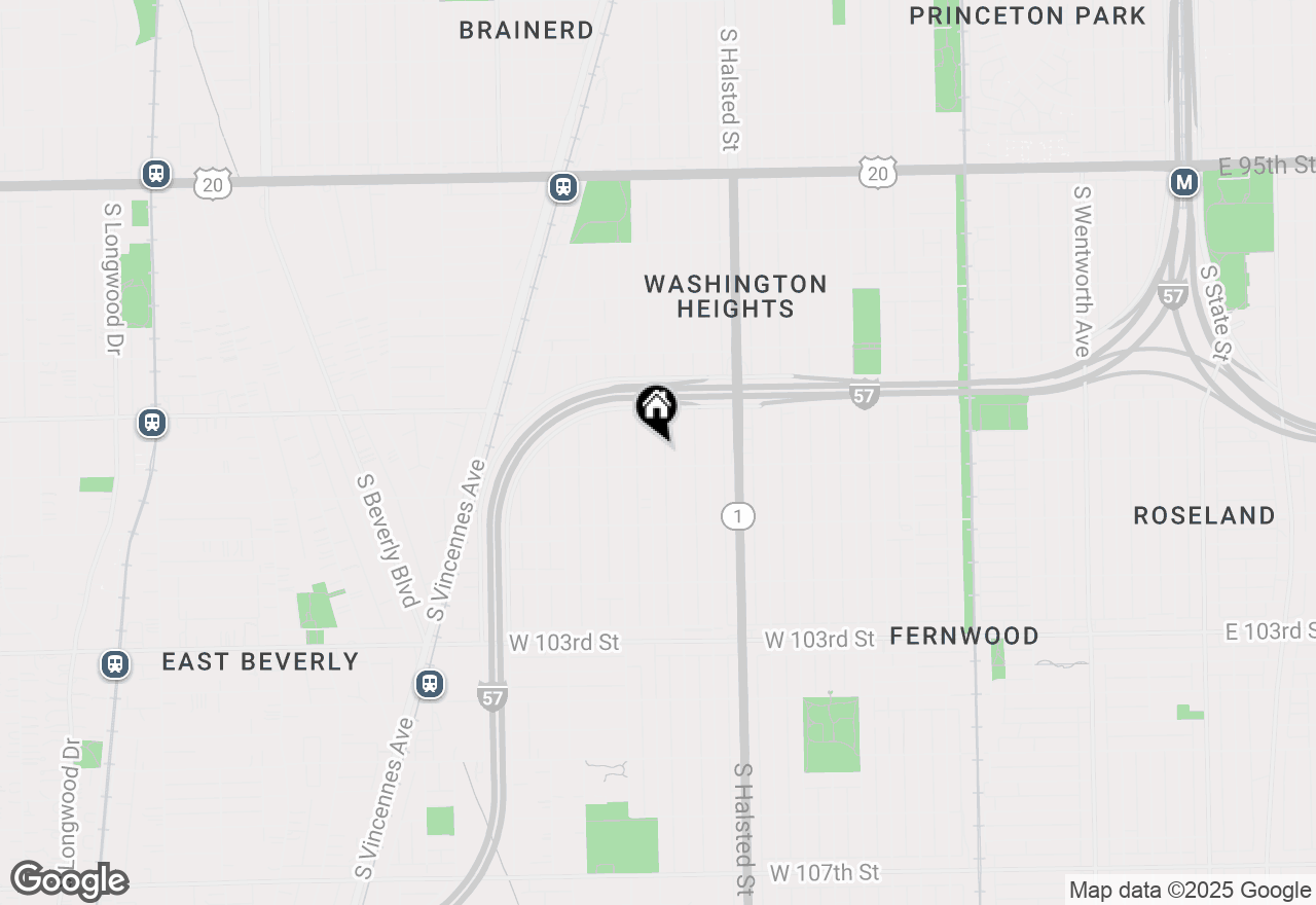 Map of 9945 S Sangamon Street, Chicago, IL 60643