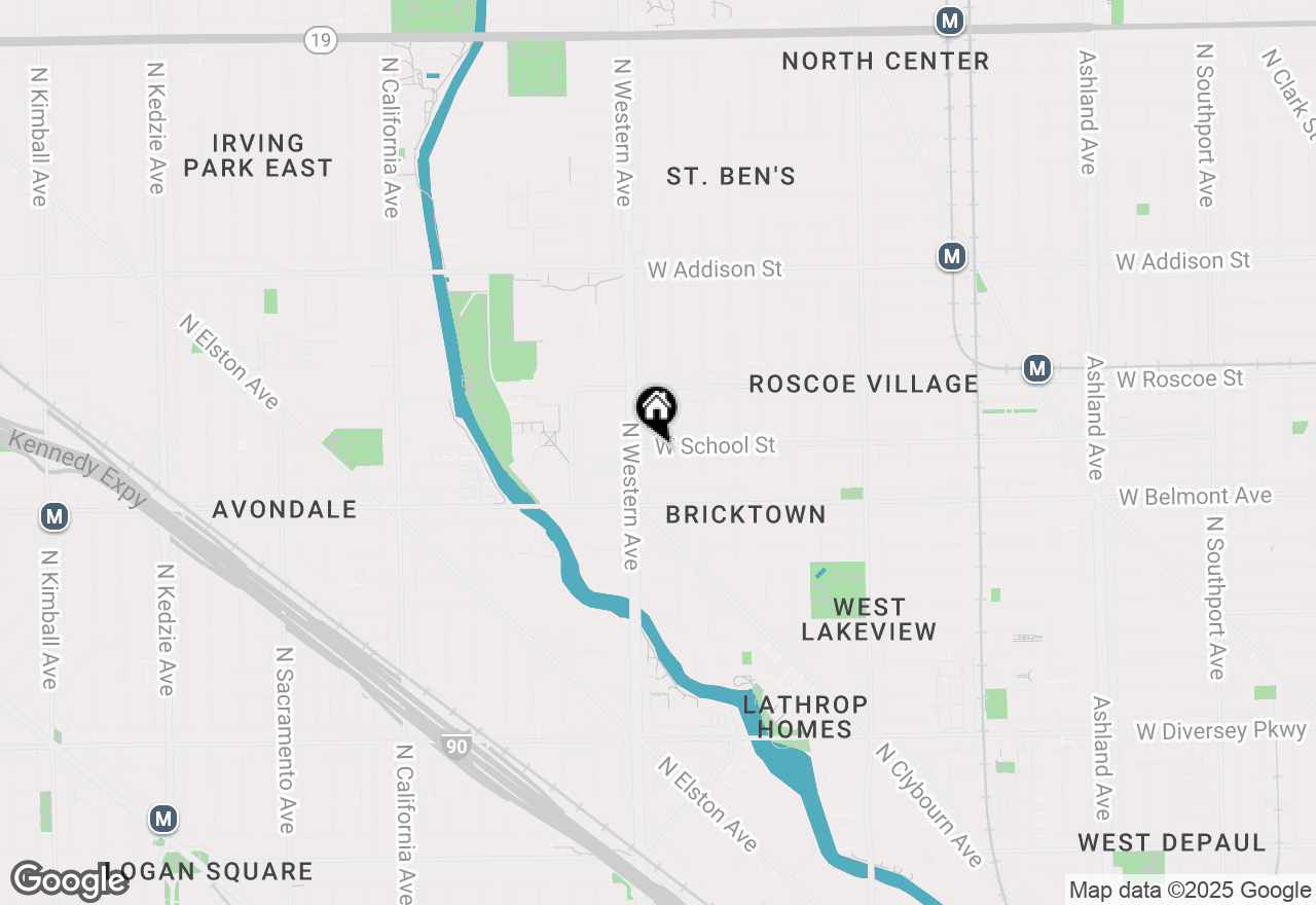 Map of 2335 W School Street #2, Chicago, IL 60618