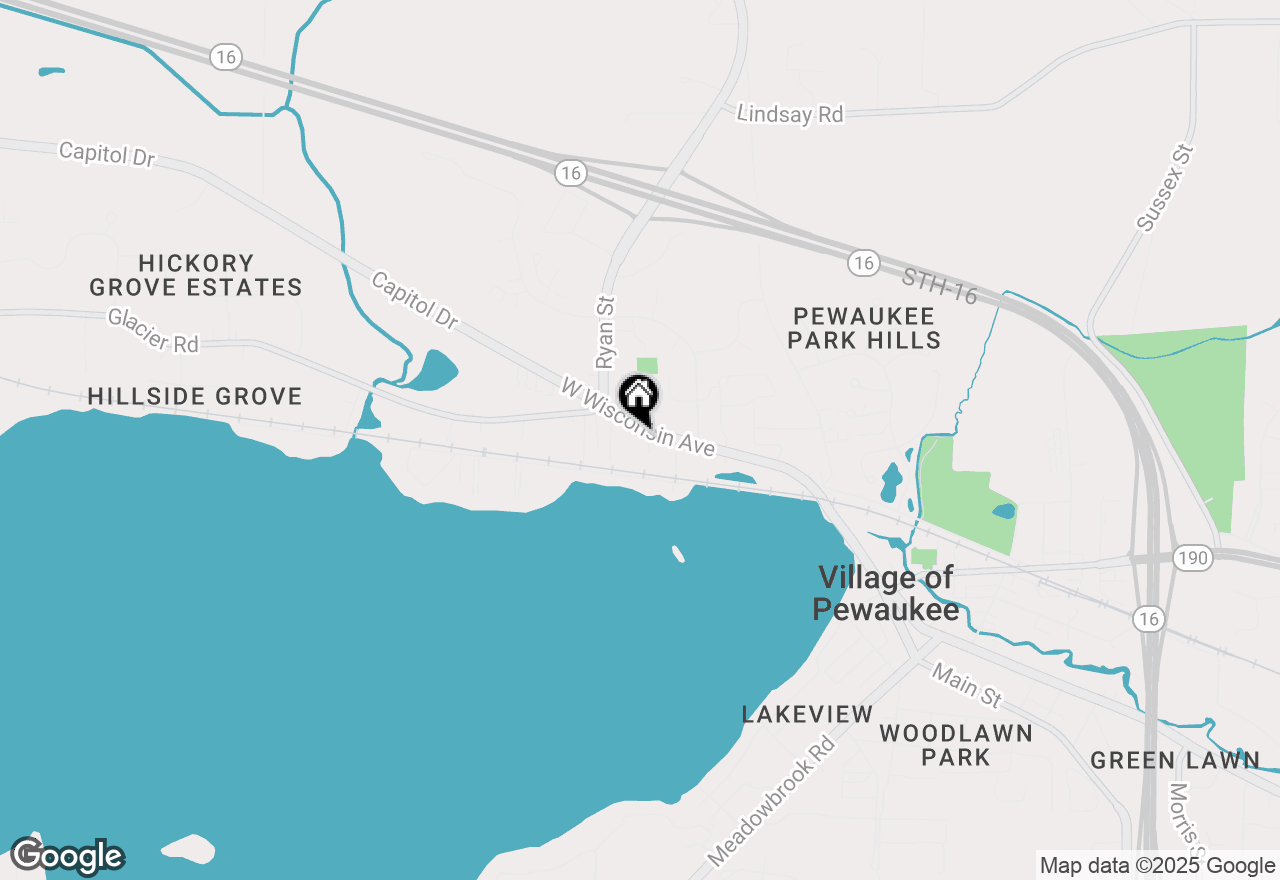 Map of 566 W Wisconsin Ave, Pewaukee, WI 53072