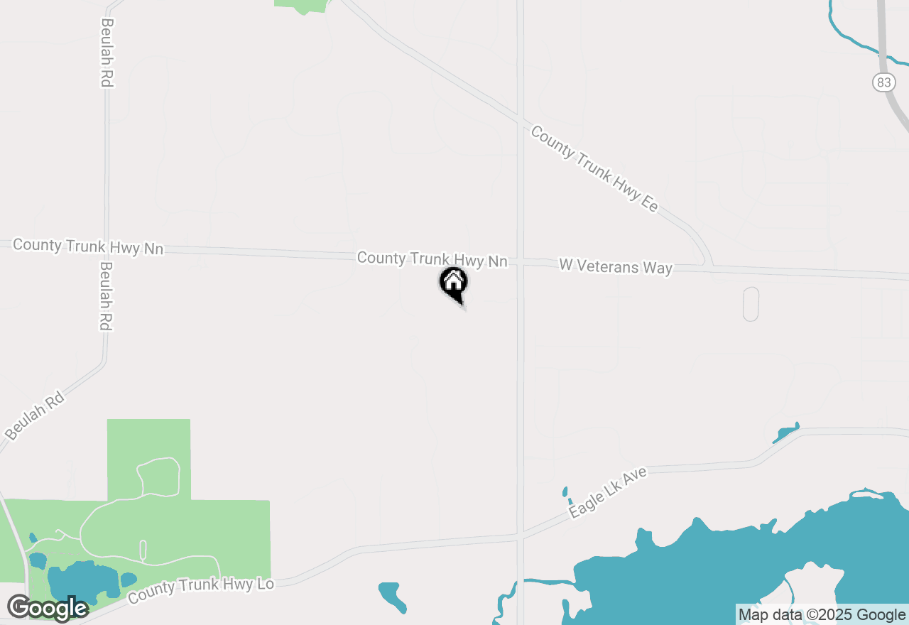 Map of S93W31175 County Road Nn Rd, Mukwonago, WI 53149