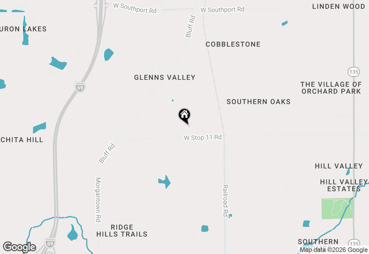 Map of 1423 Finnegan Court, Indianapolis, IN 46217