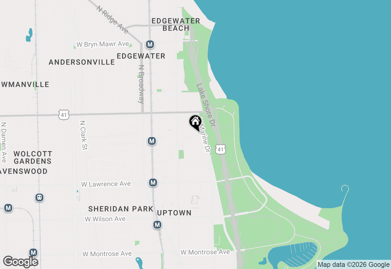 Map of 853 W Carmen Avenue #1D, Chicago, IL 60640