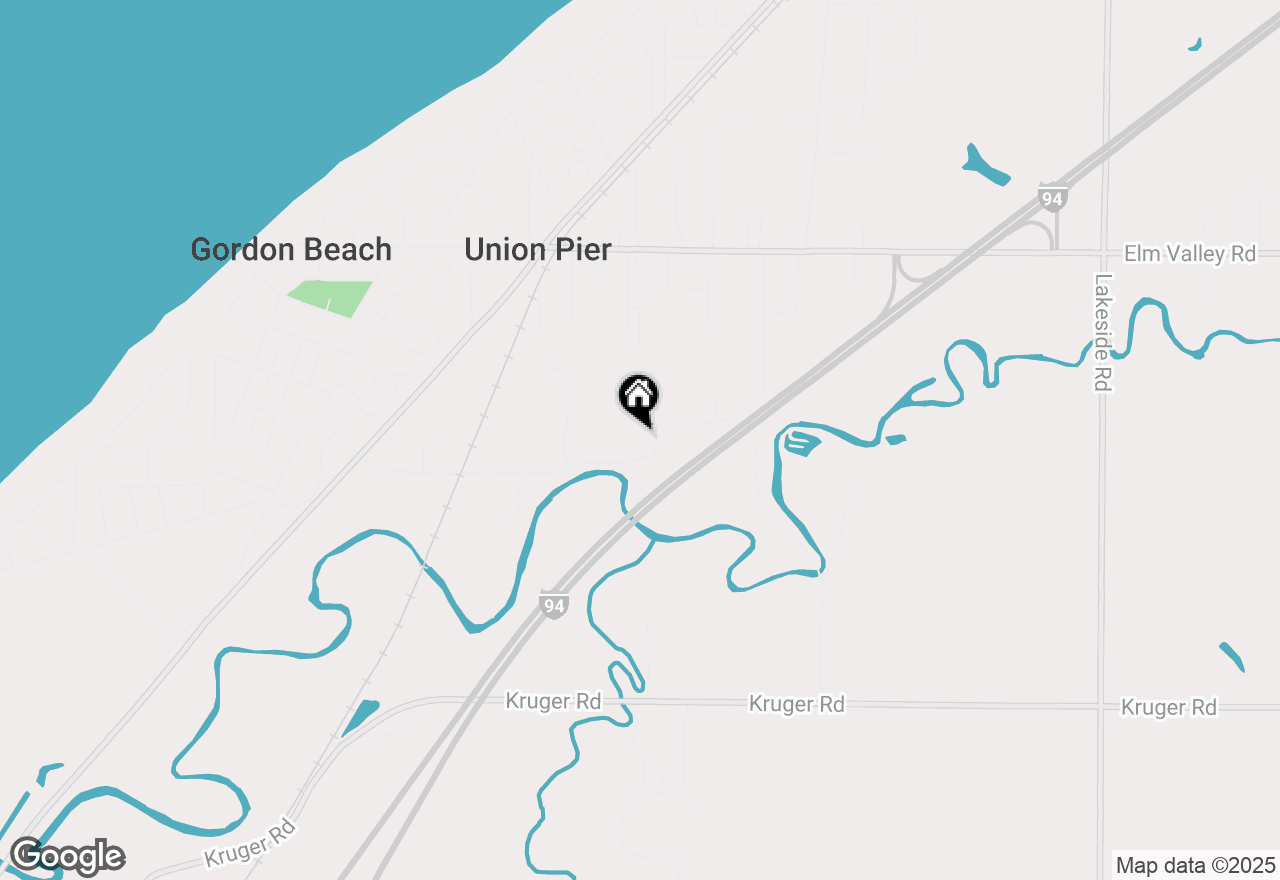 Map of 9693 Community Hall Road, New Buffalo Twp, MI 49129