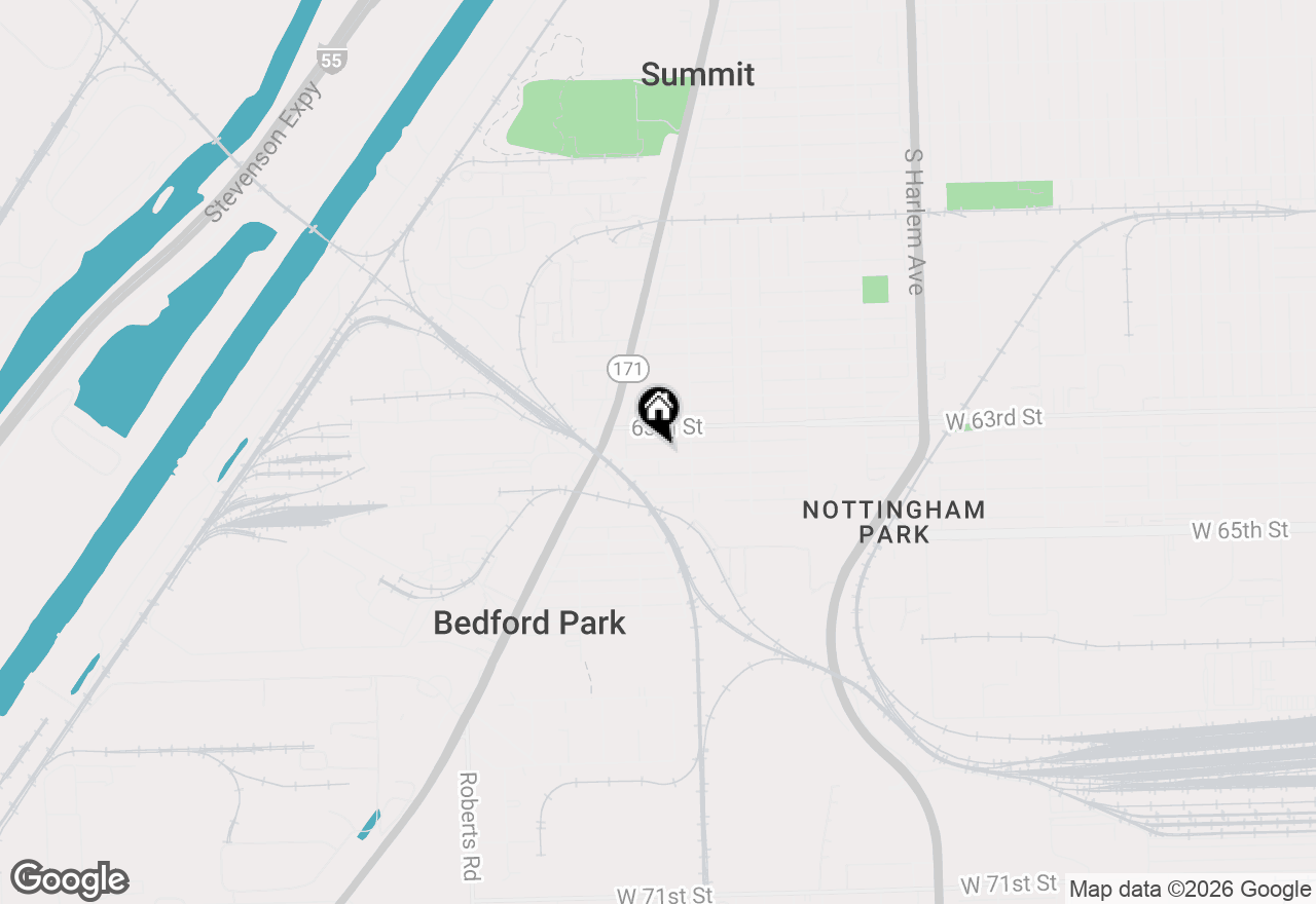 Map of 7634 W 63rd Place, Summit, IL 60501