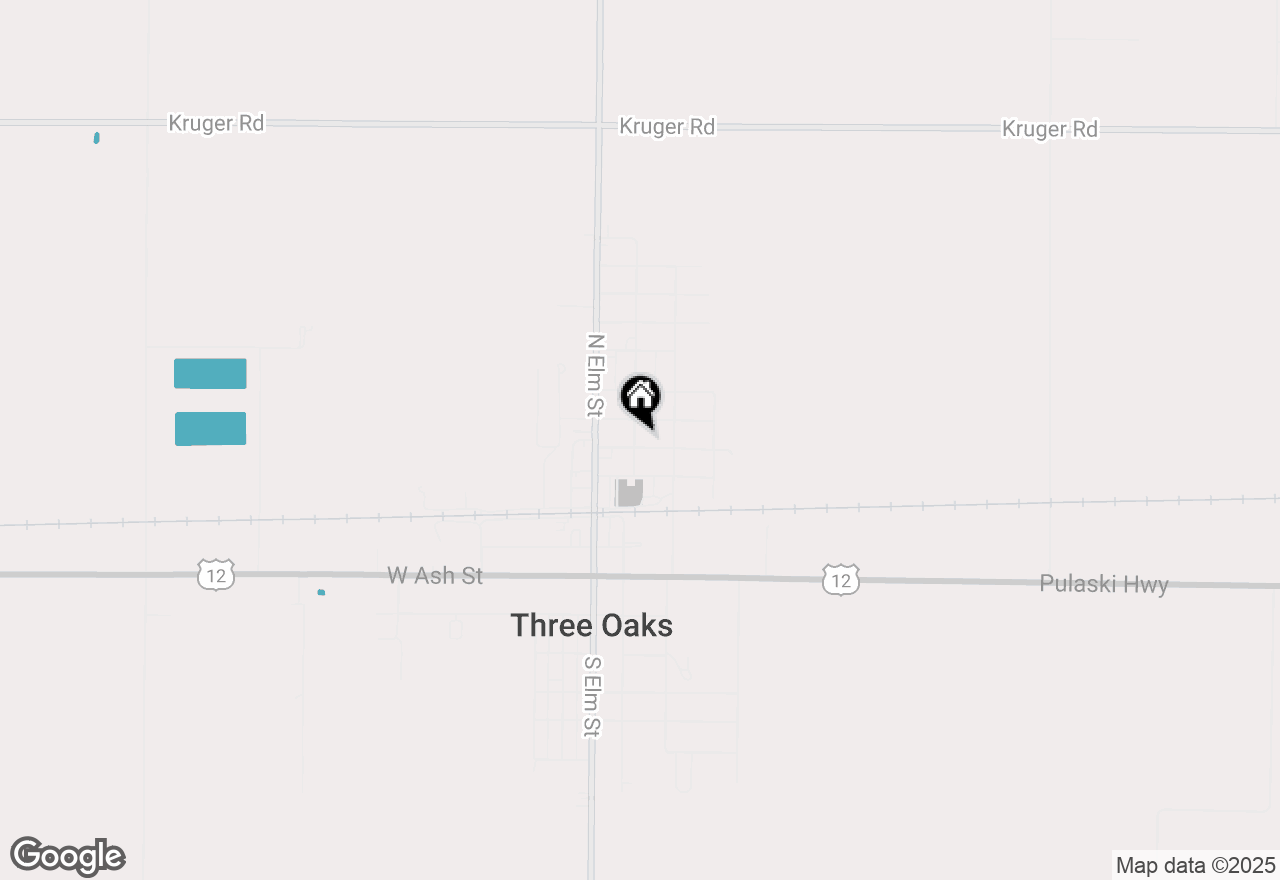 Map of 101 Sycamore Street E, Three Oaks, MI 49128