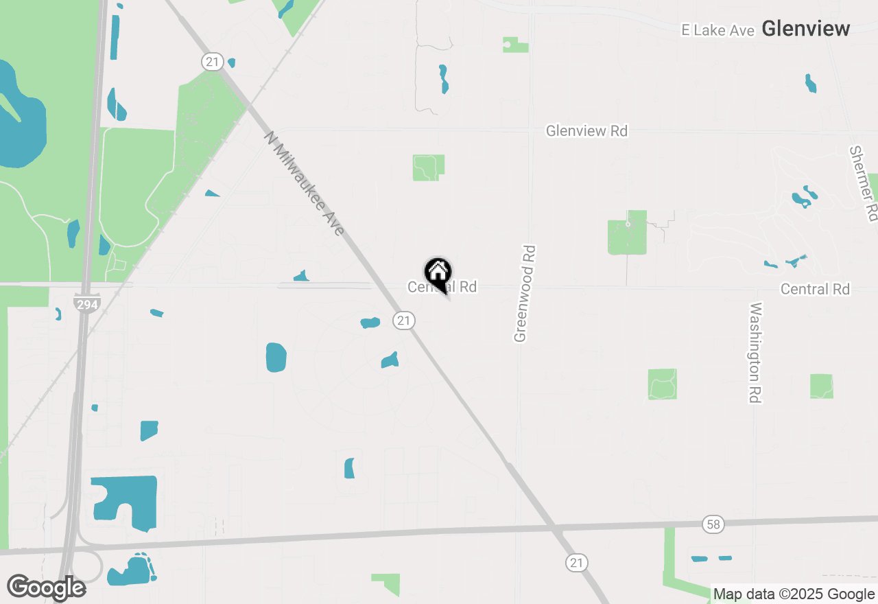 Map of 533 Cherry Lane, Glenview, IL 60025