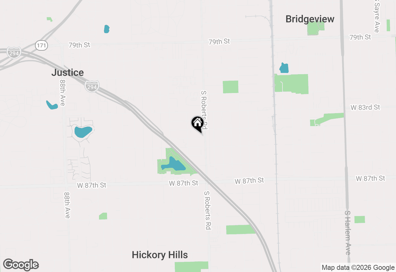 Map of 8026 W 84th Place, Justice, IL 60458