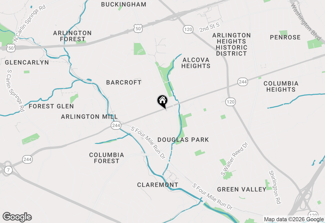 Map of 1017 S Taylor Court, Arlington, VA 22204