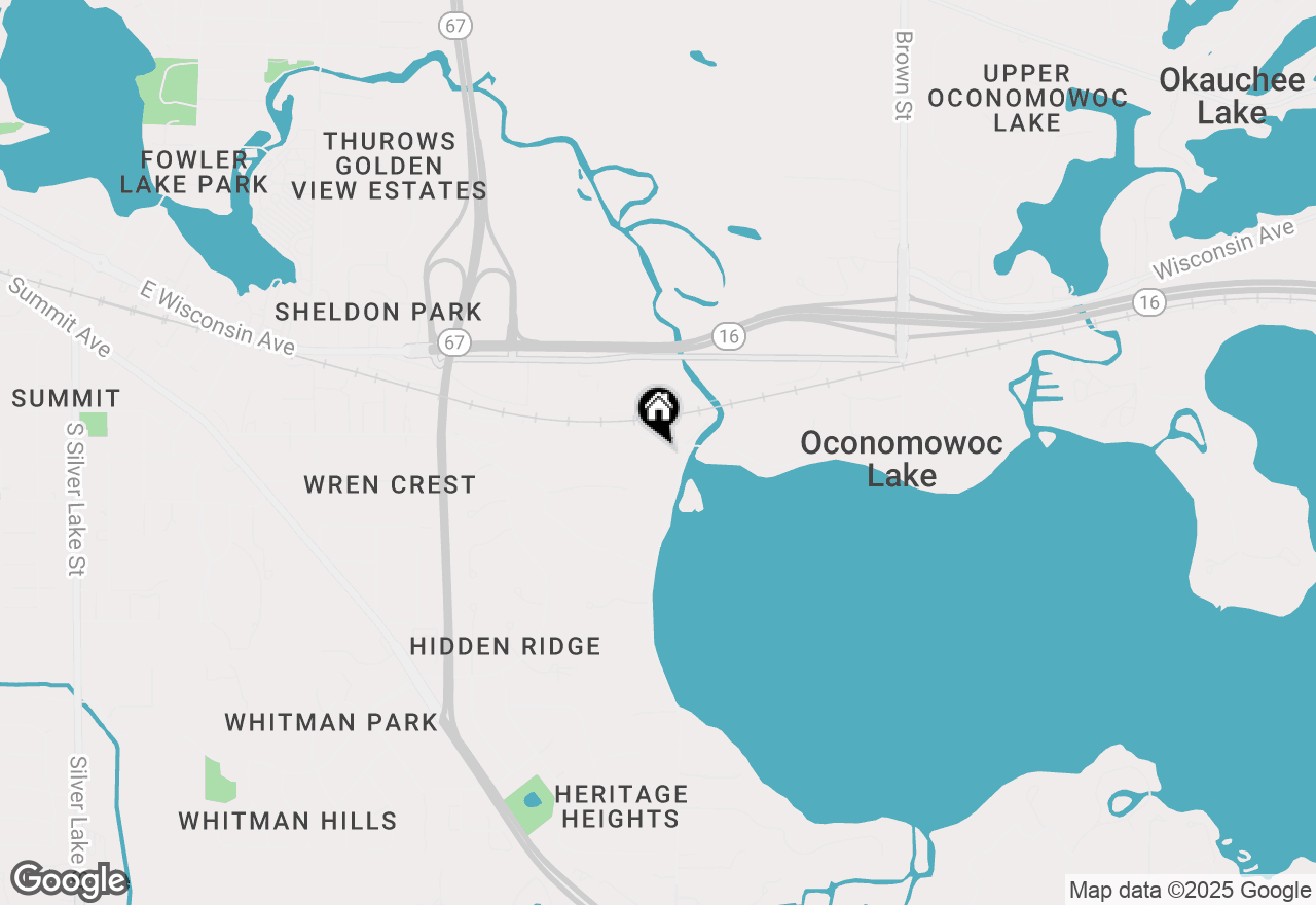 Map of 4625 W Beach Rd, Oconomowoc Lake, WI 53066