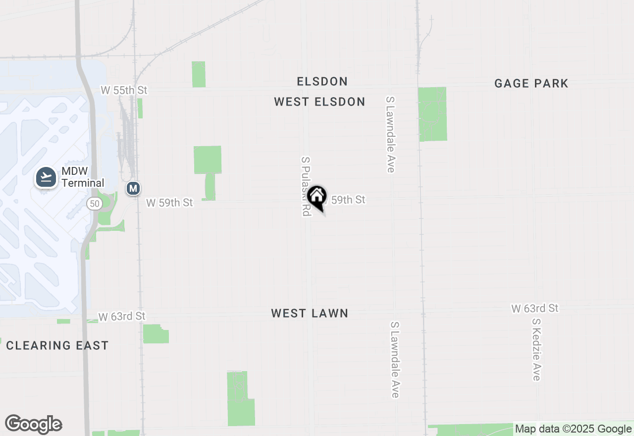 Map of 3941 W 59th Place, Chicago, IL 60629