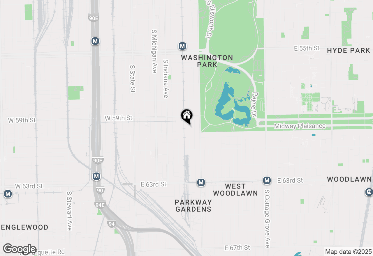 Map of 5942 S Calumet Avenue, Chicago, IL 60637