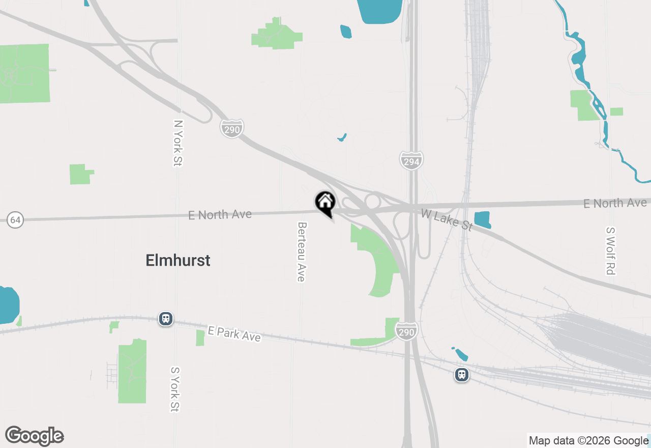 Map of 305 N Clinton Avenue, Elmhurst, IL 60126