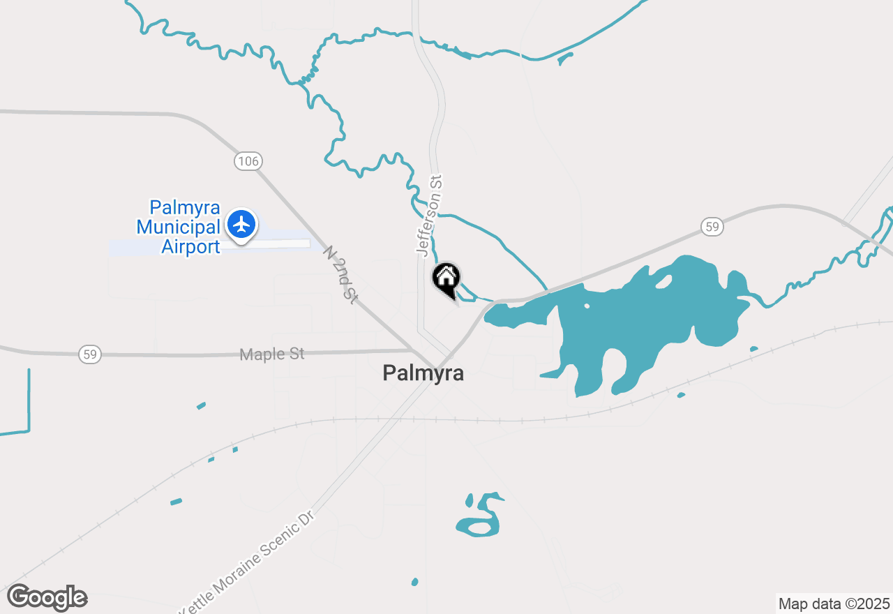 Map of 212 Mill Rd, Palmyra, WI 53156