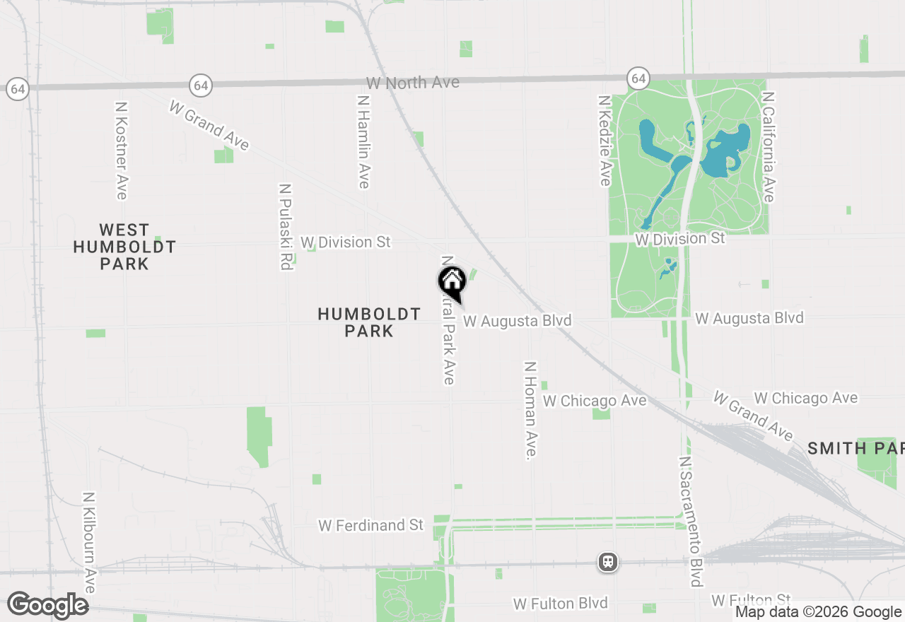 Map of 1015 N Central Avenue, Chicago, IL 60651