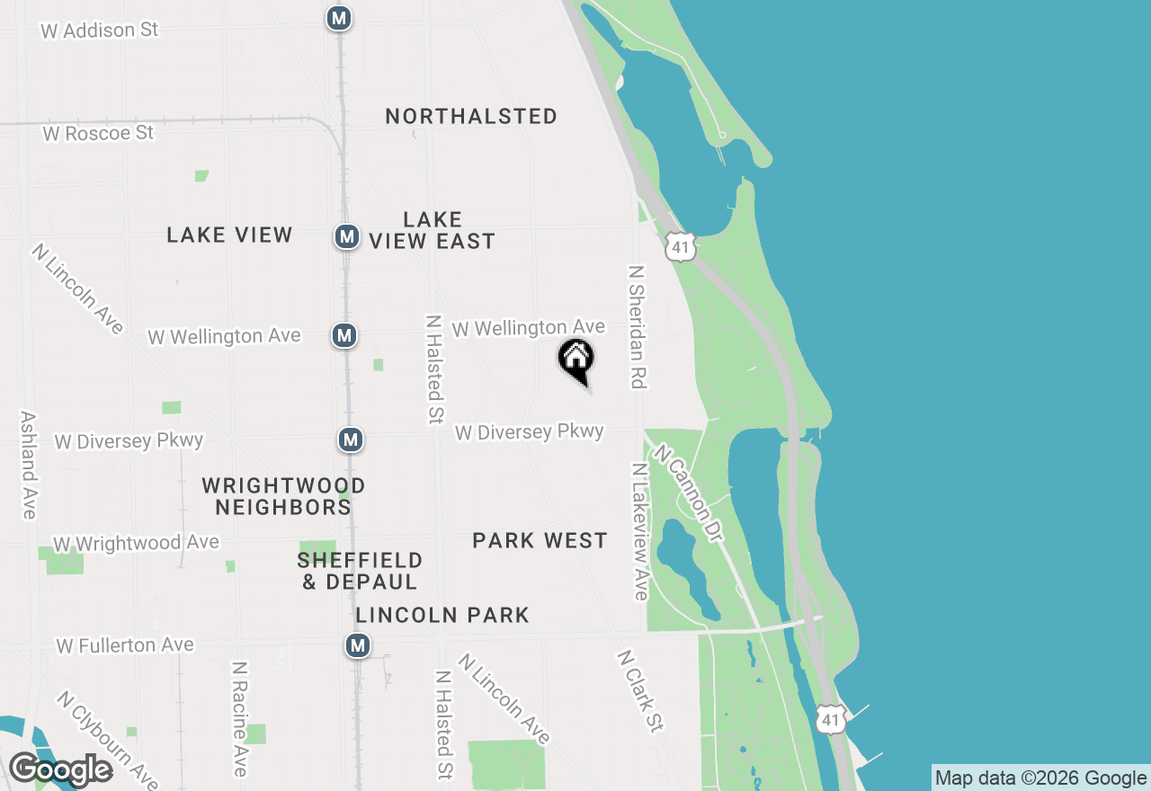 Map of 521 W Surf Street #3, Chicago, IL 60657