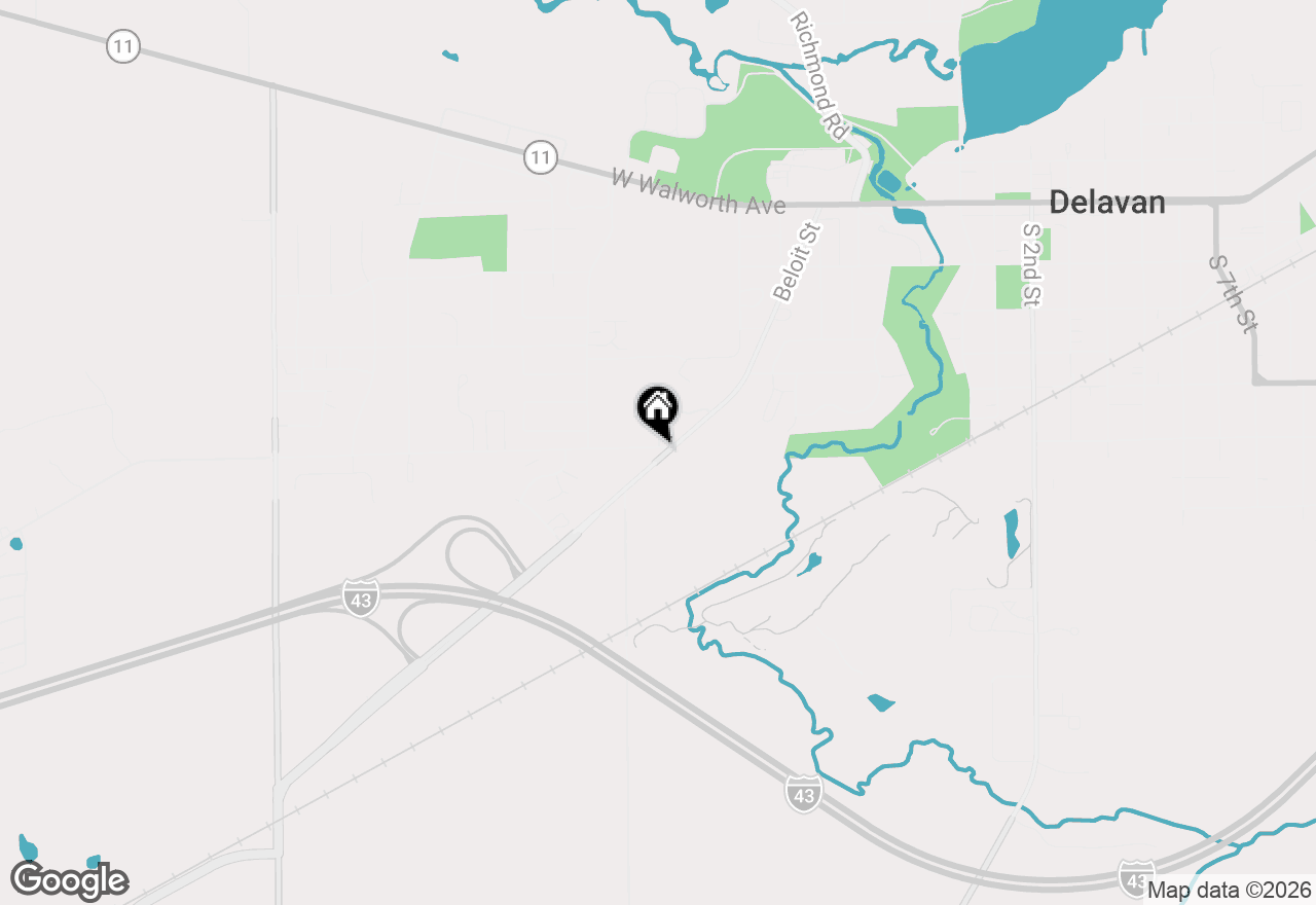 Map of W7404 County Road X, Darien, WI 53115