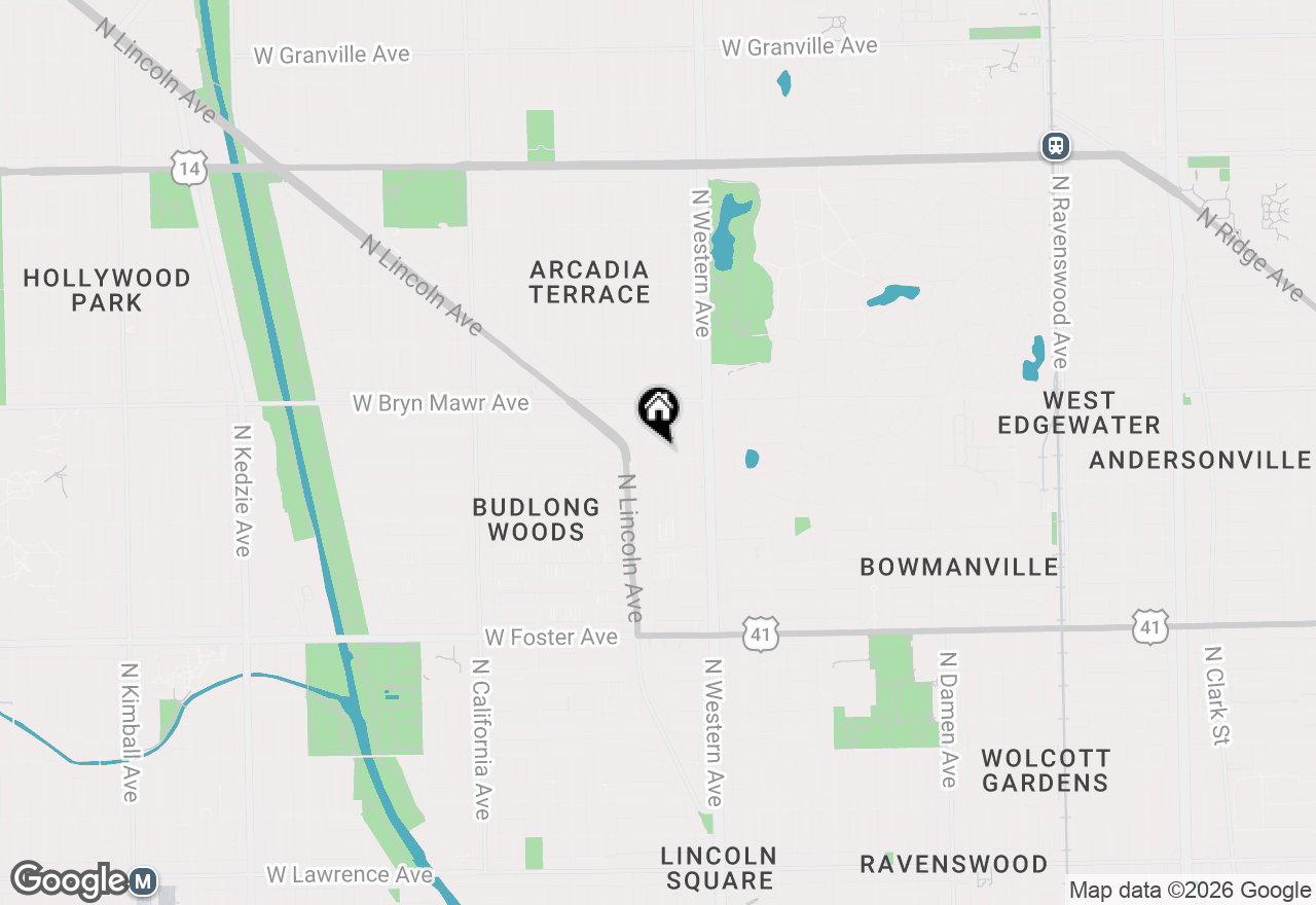 Map of 2454 W Catalpa Avenue #2, Chicago, IL 60625