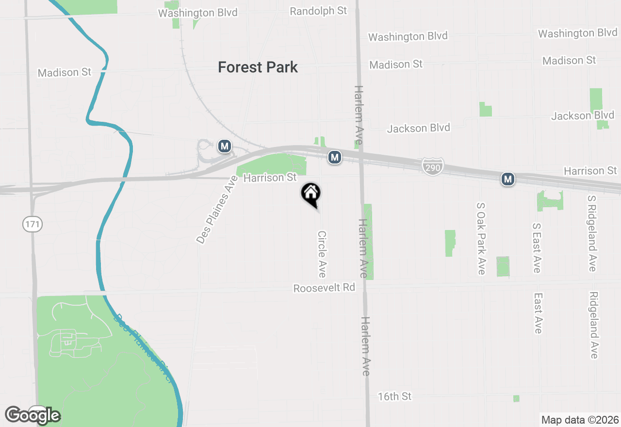 Map of 914 Hannah Avenue, Forest Park, IL 60130