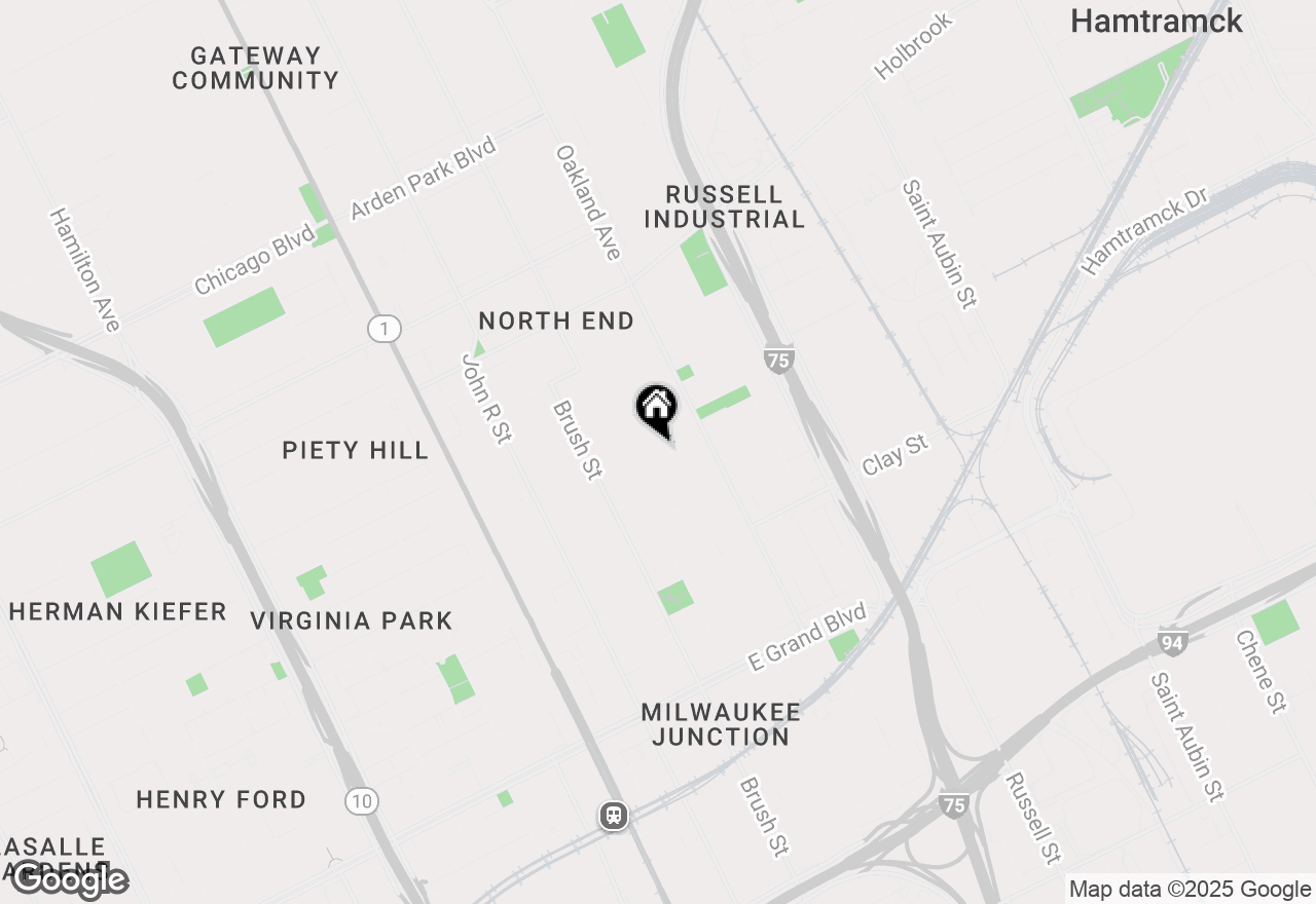 Map of 569 Melbourne Street, Detroit, MI 48202