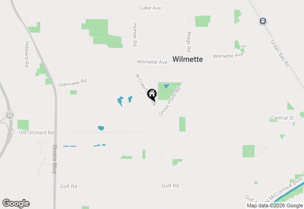 Map of 2662 Crawford Avenue, Evanston, IL 60201