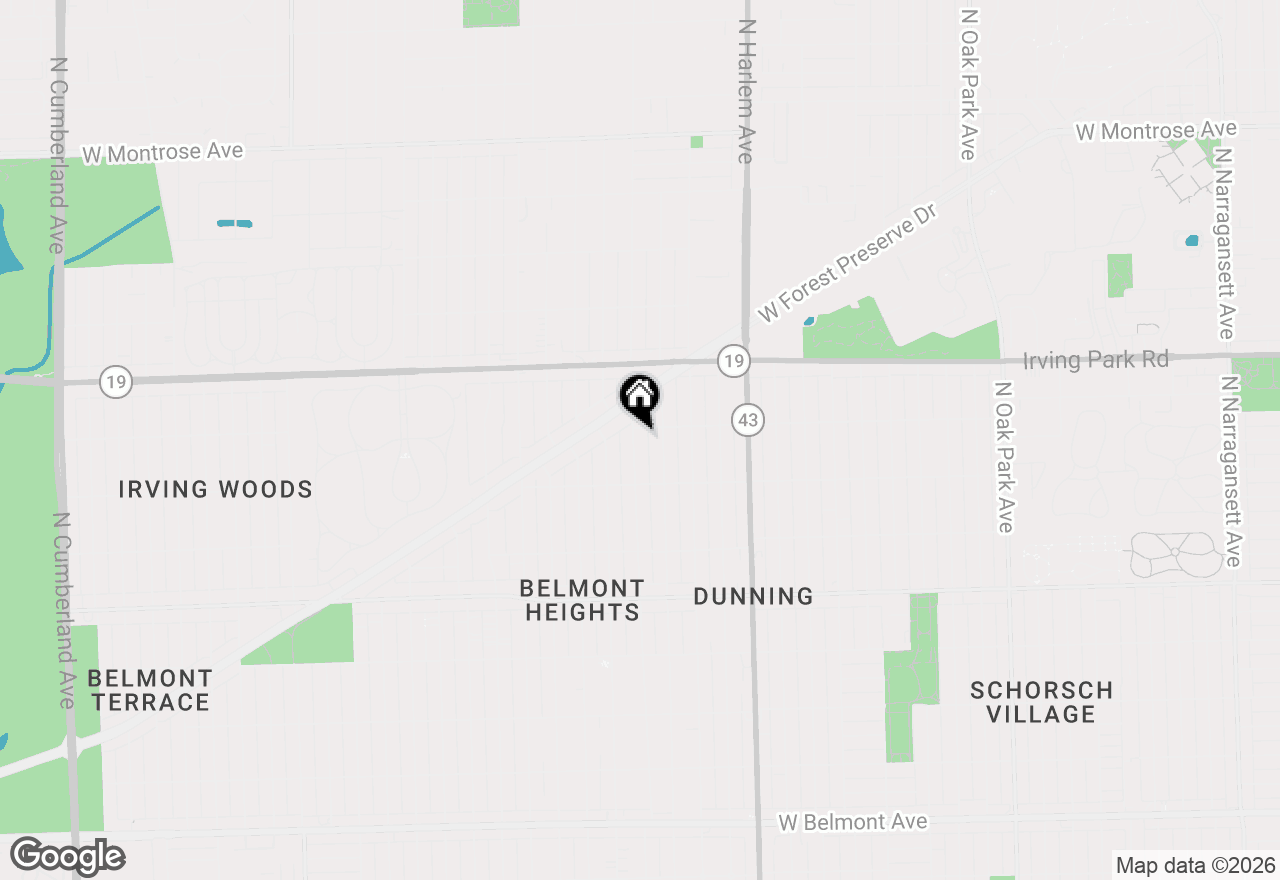 Map of 3849 N Oketo Avenue, Chicago, IL 60634