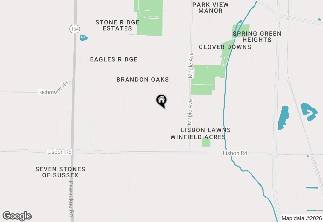 Map of N56W24205 Simona Ct, Sussex, WI 53089