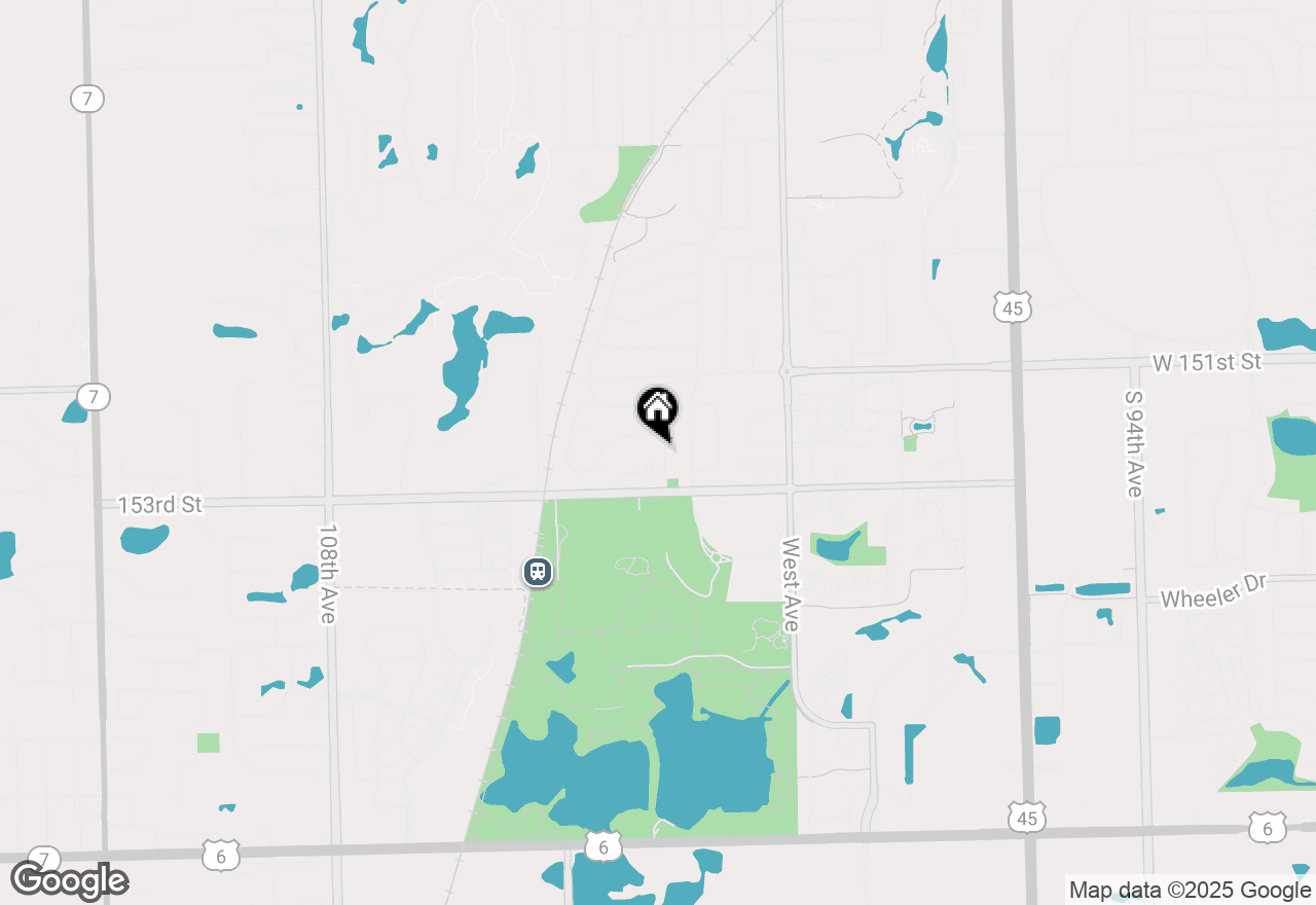 Map of 15222 Huntington Court, Orland Park, IL 60462