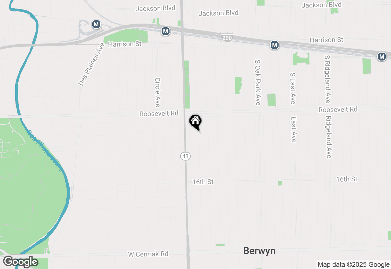 Map of 1309 Maple Avenue, Berwyn, IL 60402