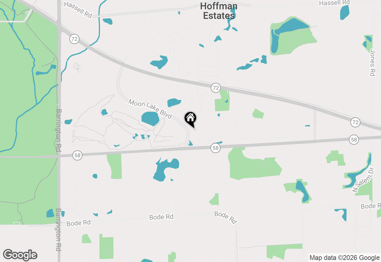 Map of 1800 Monterey Court, Hoffman Estates, IL 60169