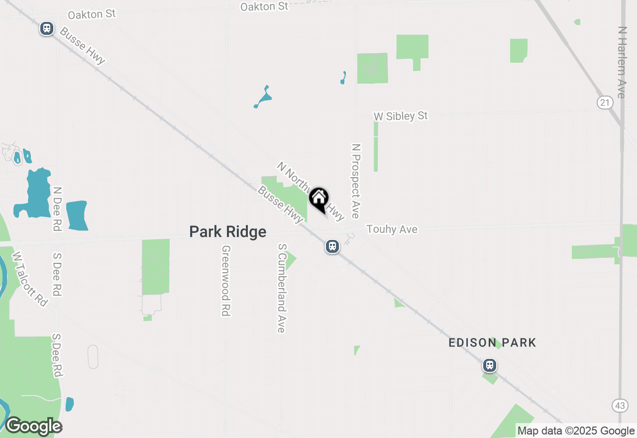 Map of 42 Meacham Avenue, Park Ridge, IL 60068