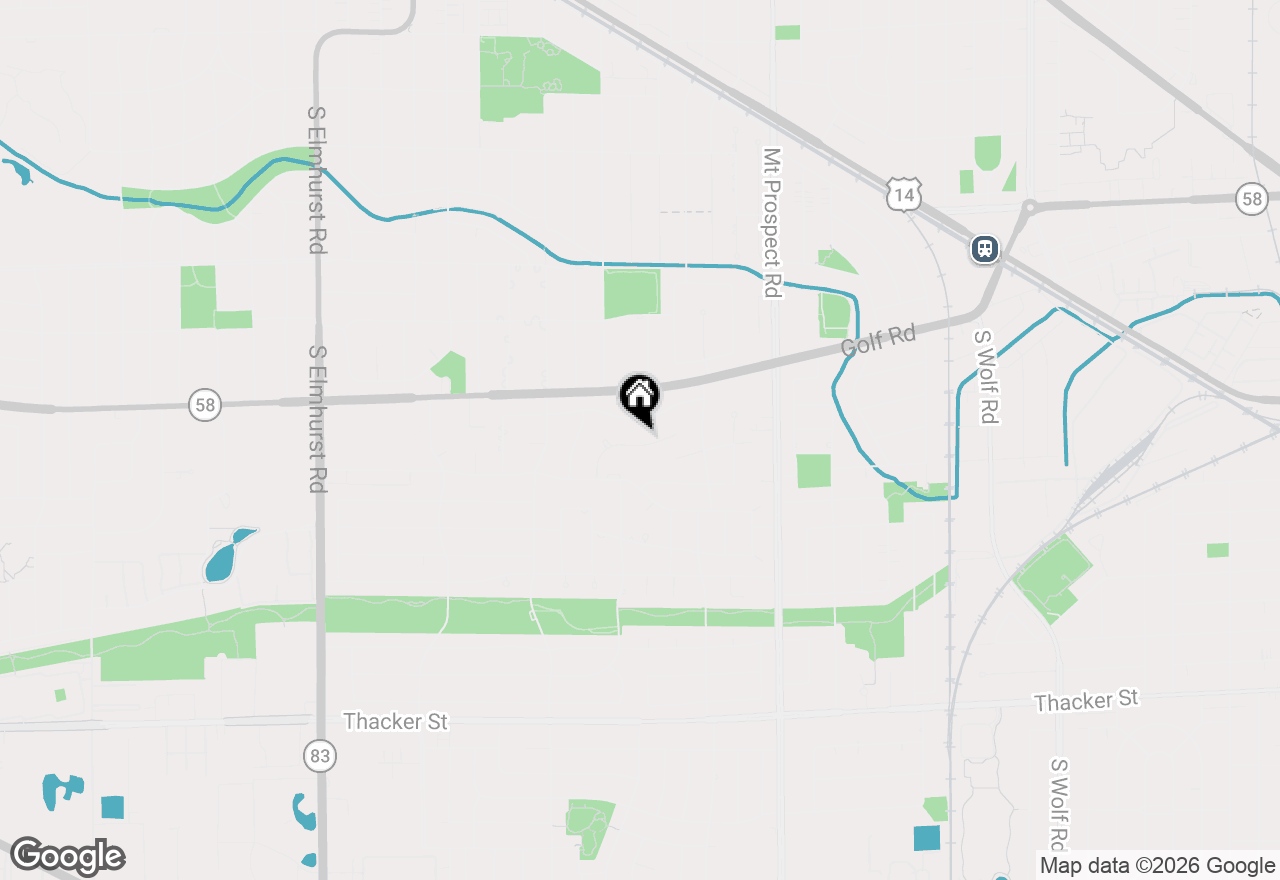 Map of 240 Brentwood Drive, Des Plaines, IL 60016