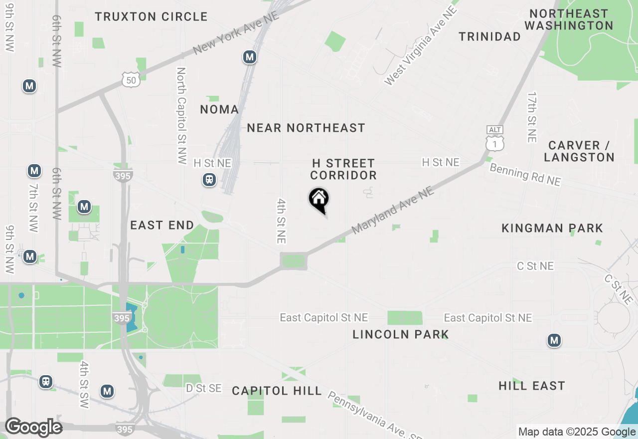 Map of 634 E Street Ne, Washington, DC 20002