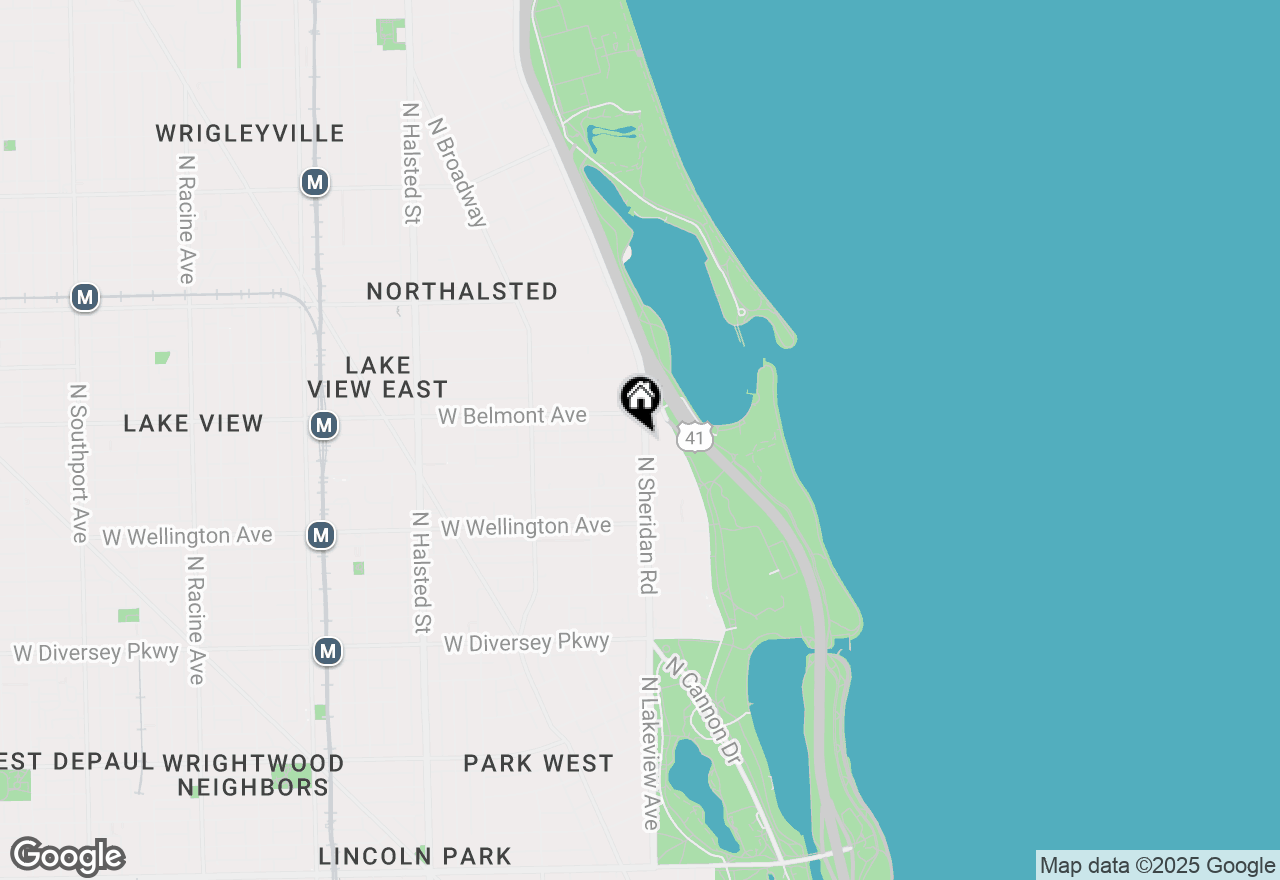 Map of 3150 N Sheridan Road #19C, Chicago, IL 60657