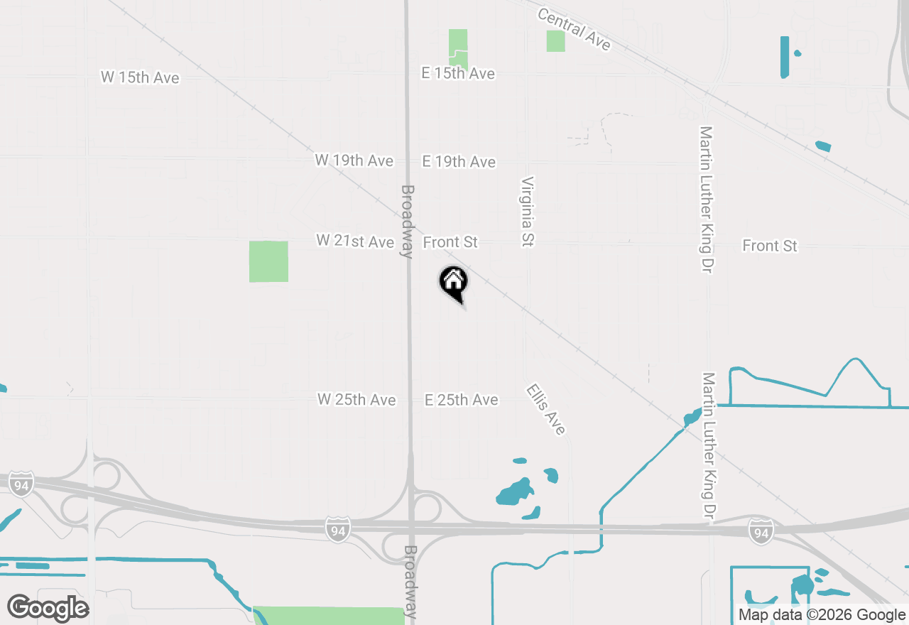 Map of 2279 Connecticut Street, Gary, IN 46407